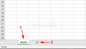 Buku kerja baru tersebut terdiri dari 3 lembar kerja (sheet) yang diwakili melalui tab lembar kerja (tab sheet) yang terletak di jendela aplikasi paling bawah. Mengubah Jumlah Worksheet Yang Ditampilkan Di Workbook Excel