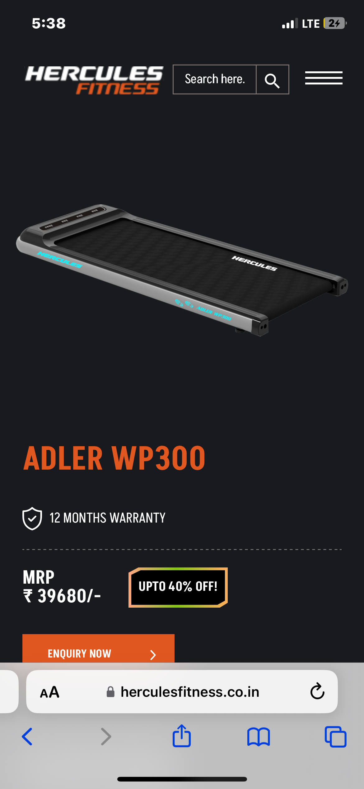 Hercules walking pad wp300 product image