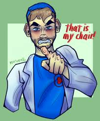 I Have My Own Chair It S Like A Unspoken Rule To Me And I Always Get Angry Whenever Someone Sits In My Chair Jacksepticeye Youtube Art Markiplier