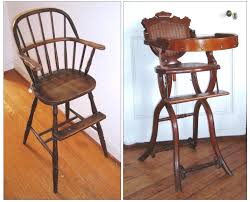 Antique Wooden High Chair With Wheels Continental Hurghada Com