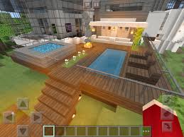 My Awesome Deck With A Lap Pool Fire Pit Hot Tub Sun Chairs And Bamboo Walls Minecraft Minecraft Bedroom Minecraft Room Minecraft Houses