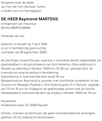 Raymond Martens († 28/09/2009)