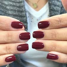 11 Dark Red Acrylic Manicures For When You Re Feeling Brave Dark Red Nails Red Nails Nail Colors