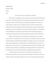 Criminal Justice System Essay Criminal Justice System Is A Term Used In America To Define Three Components Of The Government Police Courts And Course Hero