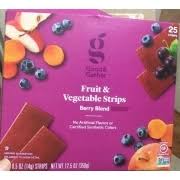 There are 50 calories in 1 package (14 g) of good & gather fruit strips. Good Gather Fruit Vegetable Strips Berry Blend Calories Nutrition Analysis More Fooducate