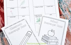 School Scavenger Hunts The Curriculum Corner 123