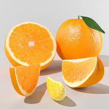 3d Model Orange Slice Orange Slices Orange 3d Model
