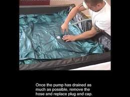 Draining Your Waterbeds Water Bed Water Mattress Drain