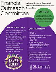 financial outreach flyer