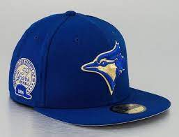 Custom Toronto Blue Jays 59fifty 59 Years 59fifty Fitted Baseball Cap By New Era X Mlb Fitted Baseball Caps Baseball Cap Cap