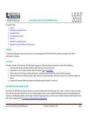 D rl.5.4, l.5.5, rl.5.1 2 ebsr part a: Leap 2025 Grade 8 Math Practice Test Answer Key Pdf Leap 2025 Grade 8 Mathematics Practice Test Answer Key This Document Contains The Answer Keys And Course Hero