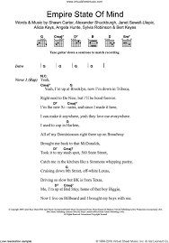 Choose and determine which version of angela chords and guitar tabs by yannick noah you can play. Jay Z Empire State Of Mind Featuring Alicia Keys Sheet Music For Guitar Chords