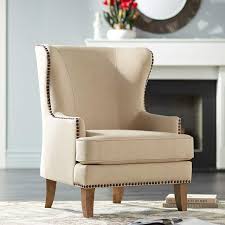 Julie Colony Linen Upholstered Accent Chair 14k31 Lamps Plus In 2020 Upholstered Accent Chairs Accent Chairs Linen Accent Chairs