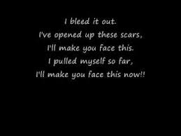 Just to throw it away. Linkin Park Bleed It Out Lyrics Youtube