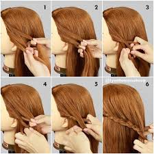 I watch your videos since one year, and every time i watch your videos, your beautiful face i ask me how can you be so beautiful, im so jealous i watch you and i say wow, how can exist this beauty? Three Strand Lace Braid 1 Split Hair Into 3 Sections 2 Cross Left Section Over Middle 3 Cross Right Section Over Middle 4 Zopffrisuren Lange Haare Zopfe