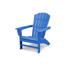 Polywood Grant Park Traditional Curveback Pacific Blue Plastic Outdoor Patio Adirondack Chair Ad440pb The Home Depot In 2020 Adirondack Chairs Patio Trex Outdoor Furniture Adirondack Chair
