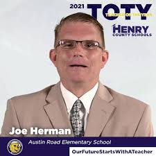 More from Joe Herman, Austin Road Elementary Teacher of the Year., The HCS  Teacher of the Year is presented by Georgia United Credit Union.,  #TeachingHappensHere in Henry!, ...