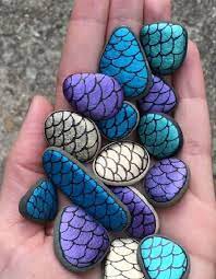 Simple Painted Rock Mermaid Stones Rock Painting Designs Painted Rocks Rock Crafts