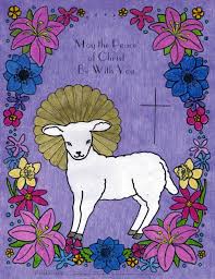 Download and print these adult coloring pages for free. Lamb Of God Easter Coloring Page Immaculate Heart Coloring Pages