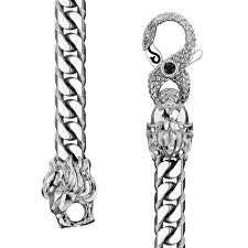 The cuban diamond link chain is made of high quality chrome plated steel. 7mm Cuban Link Chain Silver Necklace For Men Proclamation Jewelry