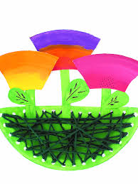 Now you've got a gorgeous white blooming flower that only cost you the price of a few paper plates. Paper Plate Yarn Weaving Flower Garden Craft Our Kid Things