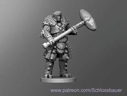 Warforged Ver 2 By Schlossbauer Thingiverse Dungeons And Dragons Wishes Images D D Minis