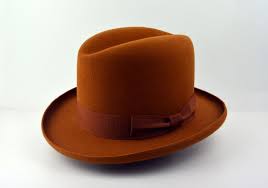 Fedora The Derringer Burnt Orange Fedora Hat For Men Etsy In 2021 Mens Fur Hat For Man Fedora Hat Men