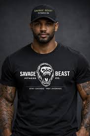 Men's Gym T-Shirt | Athletic Fit Workout Tee – Savage Beast War Tee – Savage  Beast Fitness Co.