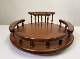 Furniture of america telstars round dining table with lazy susan, espresso furniture of america. Wooden Amish Lazy Susans Kitchen Accessories Amish Dining