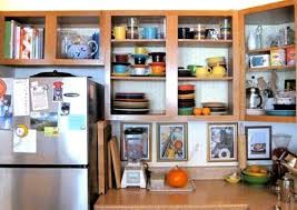 decorate kitchen cabinets without doors