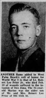 2LT Robert Lee “Bobby” Prior Jr. (1923-1945)