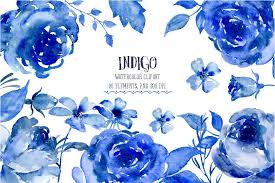 Maybe you would like to learn more about one of these? Watercolor Clipart Indigo Indigo And Blue Flowers Instant Download Corner Croft