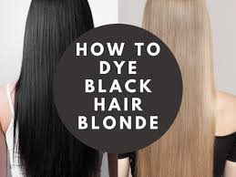 This offers an alternative for people who refuse to use bleach on their hair. How To Dye Black Hair Blonde Bellatory
