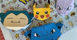 Pour les enfants qui aiment dessiner, colorier et les pokémons. Origami Pokemon Pokegraph