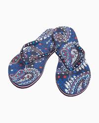 Flip Flops In Fireworks Paisley