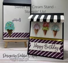 Next, on my weekly trip to the grocery store, i purchased a few of the ice cream box. Sweet Ice Cream Stand Stampin Up Stamps N Stuff