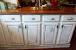 Cream Rustic Kitchen Cabinets