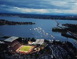 Washington Aerial View Of Husky Stadium In 2019