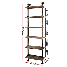 It will bring in definitely a strong. Artiss Rustic Wall Shelves Display Bookshelf Industrial Diy Pipe Shelf Brackets Buy Bookcases Shelves 9350062074008