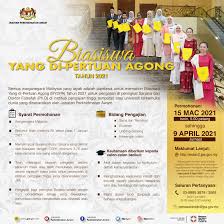 Beliau berkata daripada jumlah itu, 13 pelajar ditawarkan biasiswa bagi pengajian di luar negara dan 41 di universiti dalam negara. Jabatan Perkhidmatan Awam Pelawaan Penajaan Biasiswa Yang Di Pertuan Agong Bydpa Tahun 2021 Jabatan Perkhidmatan Awam Jpa Mempelawa Warganegara Malaysia Yang Layak Untuk Memohon Biasiswa Yang Di Pertuan Agong Bydpa Tahun 2021 Bagi