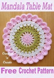 Beautiful Mandala Table Mat Or Hang On Your Wall Click And Scroll Down For The Pat Crochet Coaster Pattern Dishcloth Patterns Free Free Crochet Doily Patterns