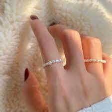 Genuine Pearl Rings Genuine Pearl Ring Diy Pearl Rings Real Pearl Jewellery