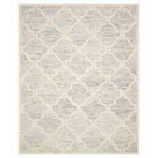 Most area rugs are snug and warm as well because theyre made from materials like wool, cotton, and jute. 8 X10 Geometric Area Rug Light Gray Ivory Safavieh Target