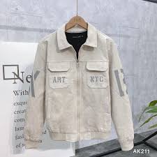 Áo khoác nam da lộn. Khoác da lộn RON - AK2111 - Áo khoác gió | SoSanhGia.vn