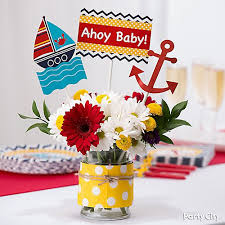 14 a nautical baby cake. Nautical Baby Shower Ideas Party City