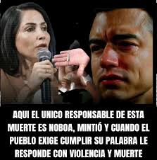 URGENTE #Ecuador Daniel Noboa Responsable de la Muerte del Indigena  Manifiesta Luisa González excandidata presidencial. A través de su cuenta  oficial en la red social X (antes Twitter), González afirmó: “Aquí el