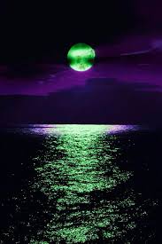 Green Moon Beautiful Moon Pictures Purple Love