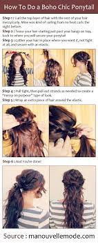 How To Do A Boho Chic Ponytail Or I Can Just Do It When I Have Curly Hair Hair Styles Hair Hair Beauty