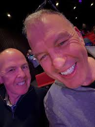 Out with our free tickets I won ! Right at the front too ! X