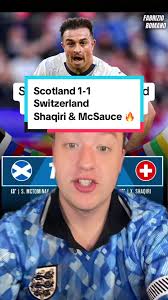 Scotland 1-1 Switzerland Shaqiri & McSauce 🔥 Scotland draw with  Switzerland after Scott McTominay goal put Scotland in the lead before  Shaqiri equalised with a stunning goal, Kieran Tierney injury ...
